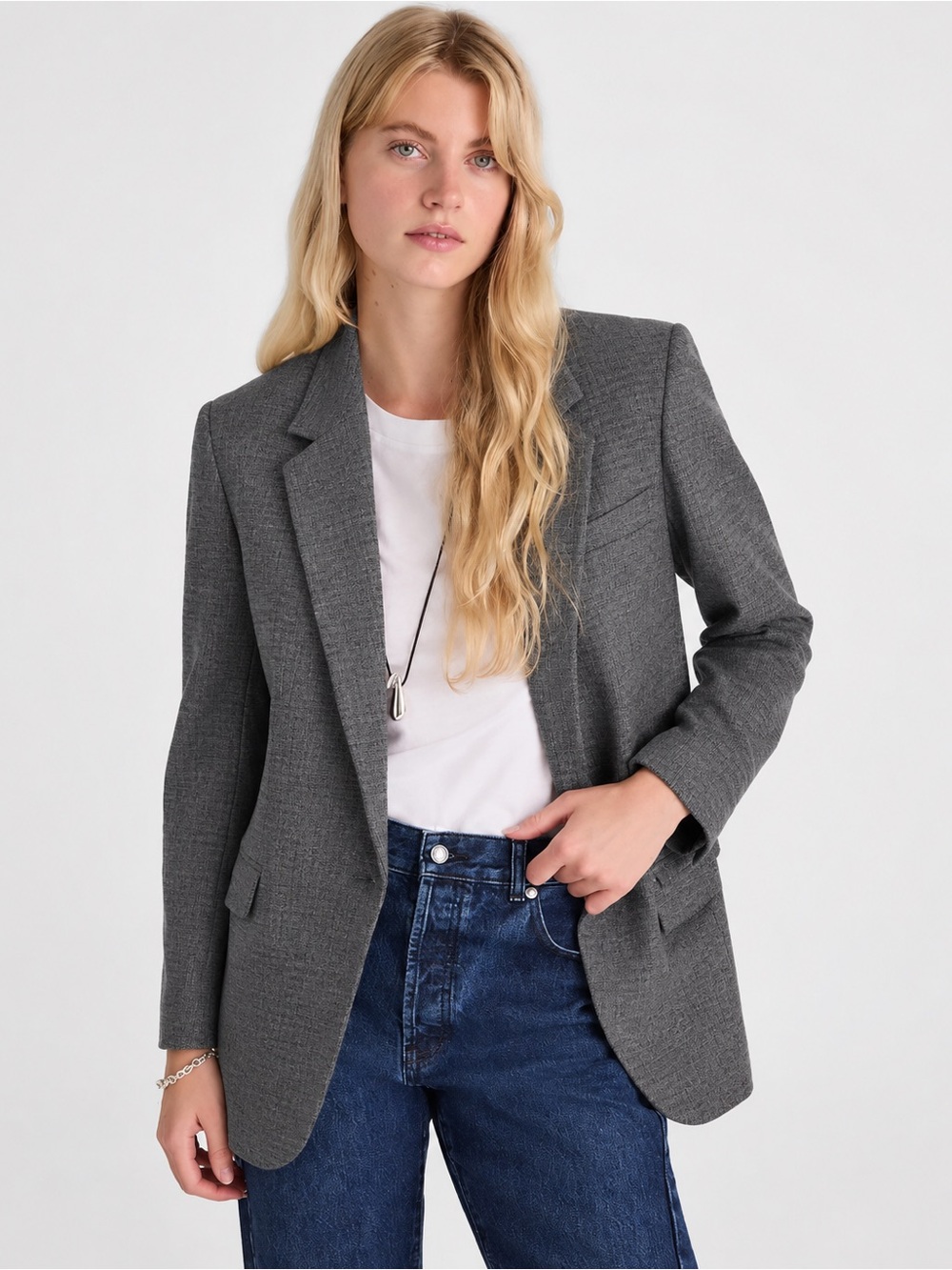Madewell Grey Mercer Blazer